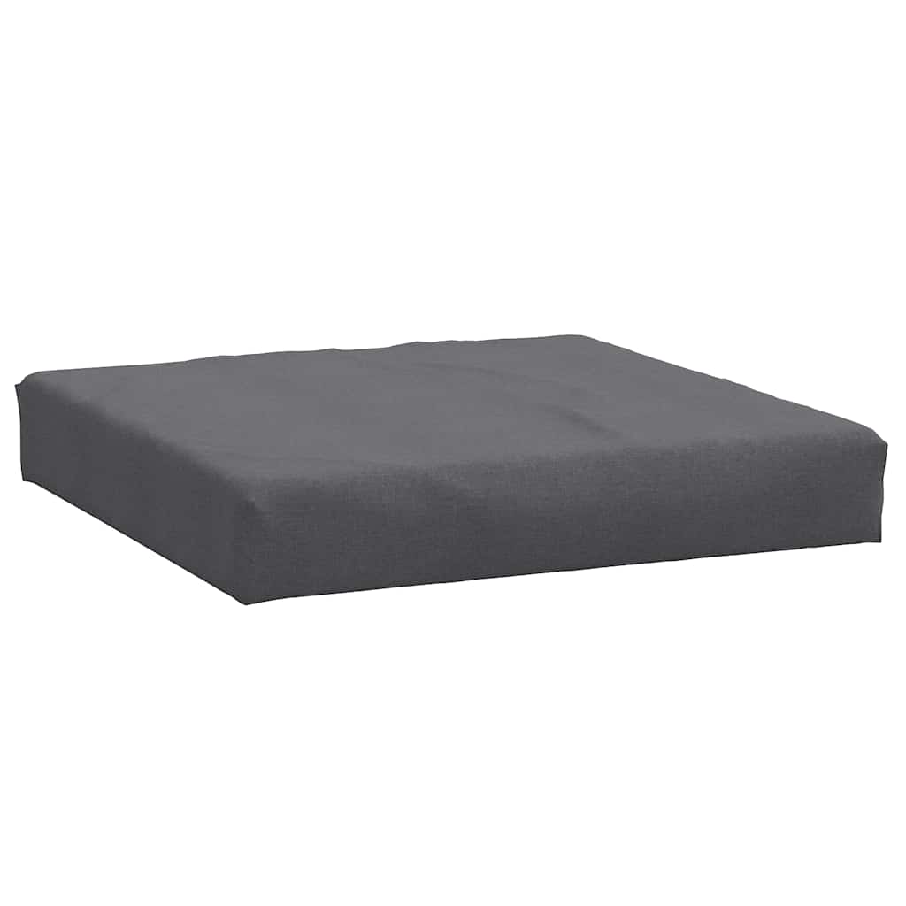 Vidaxl palletkussen 60x60x9,5 cm stof gemêleerd antracietkleurig