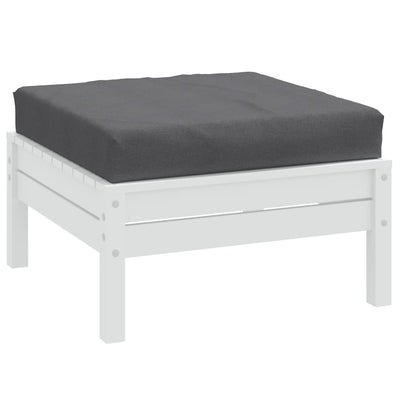 Vidaxl palletkussen 60x60x9,5 cm stof gemêleerd antracietkleurig