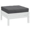 Vidaxl palletkussen 60x60x9,5 cm stof gemêleerd antracietkleurig