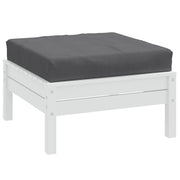 Vidaxl palletkussen 60x60x9,5 cm stof gemêleerd antracietkleurig - afbeelding 1