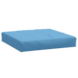 Vidaxl palletkussen 60x60x9,5 cm stof gemêleerd blauw - afbeelding 2