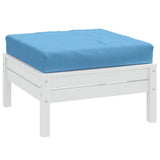Vidaxl palletkussen 60x60x9,5 cm stof gemêleerd blauw - afbeelding 1