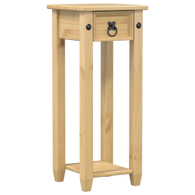 Vidaxl plantenstandaard corona 30x30x73 cm massief grenenhout