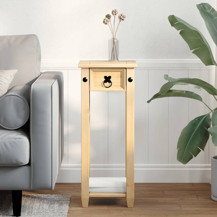Vidaxl plantenstandaard corona 30x30x73 cm massief grenenhout