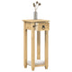 Vidaxl plantenstandaard corona 30x30x73 cm massief grenenhout