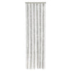 Vidaxl vliegengordijn 56x200 cm chenille lichtgrijs en wit