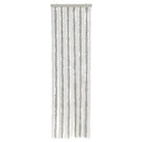 Vidaxl vliegengordijn 56x200 cm chenille lichtgrijs en wit - afbeelding 3