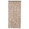 Vidaxl vliegengordijn 90x220 cm chenille beige en donkerbruin
