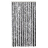 Vidaxl vliegengordijn 100x200 cm chenille grijs en zwart
