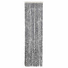 Vidaxl vliegengordijn 56x200 cm chenille grijs en zwart-wit