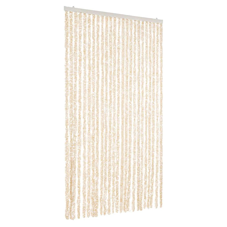 Vidaxl vliegengordijn 100x230 cm chenille beige en wit