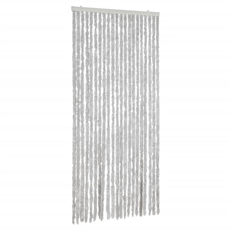 Vidaxl vliegengordijn 90x220 cm chenille grijs