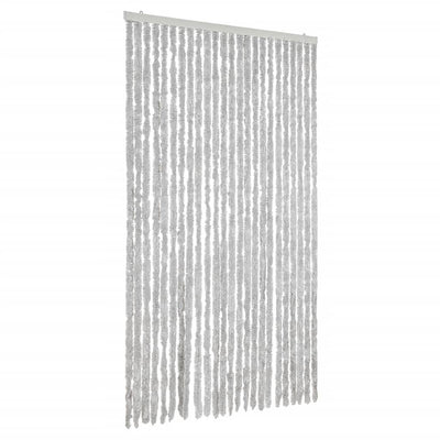 Vidaxl vliegengordijn 100x230 cm chenille grijs