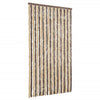 Vidaxl vliegengordijn 100x200 cm chenille donkerbruin en beige