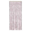 Vidaxl vliegengordijn 56x200 cm chenille zilvergrijs en roze