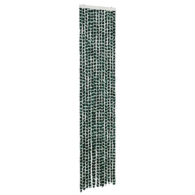 Vidaxl vliegengordijn 56x200 cm chenille groen en wit