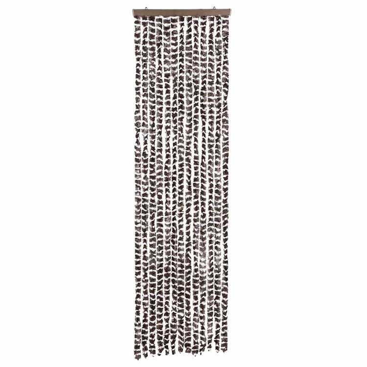 Vidaxl vliegengordijn 56x200 cm chenille beige en bruin