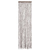Vidaxl vliegengordijn 56x200 cm chenille taupe en wit