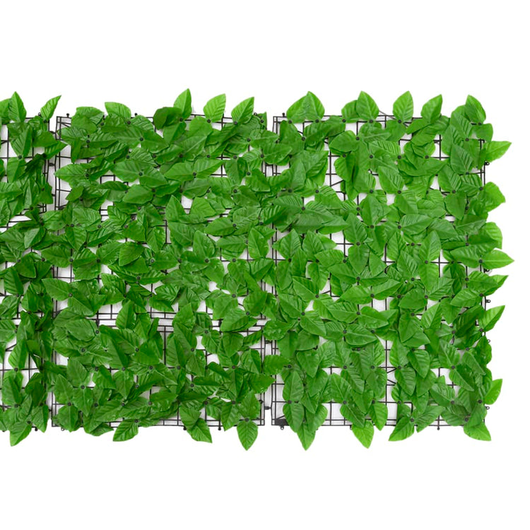 Vidaxl balkonscherm met groene bladeren 600x75 cm