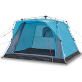 Vidaxl kampeertent 4-persoons snelontgrendeling blauw - afbeelding 2