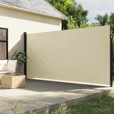 Vidaxl windscherm uittrekbaar 220x300 cm crèmekleurig - afbeelding 1