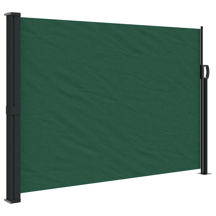 Vidaxl windscherm uittrekbaar 140x500 cm donkergroen