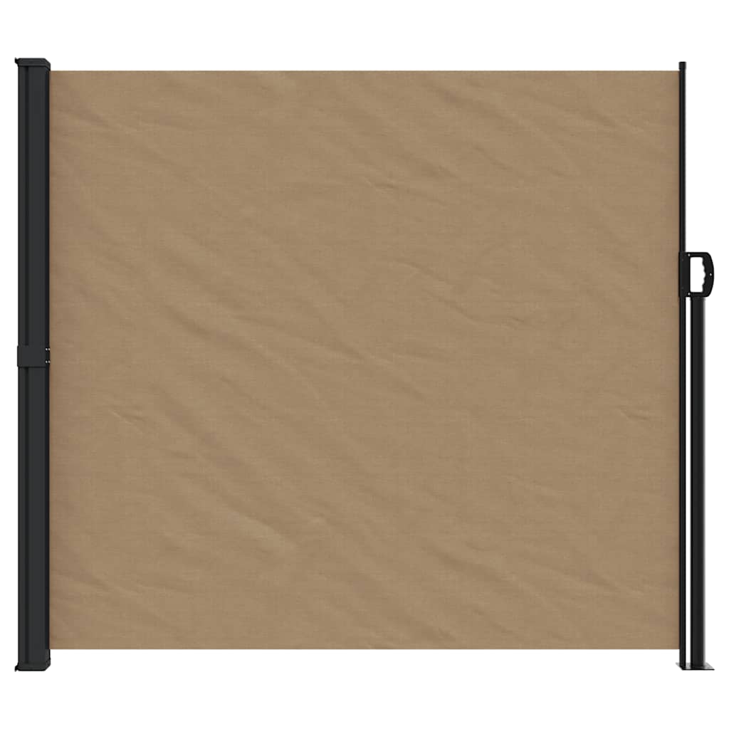 Vidaxl windscherm uittrekbaar 180x500 cm taupe