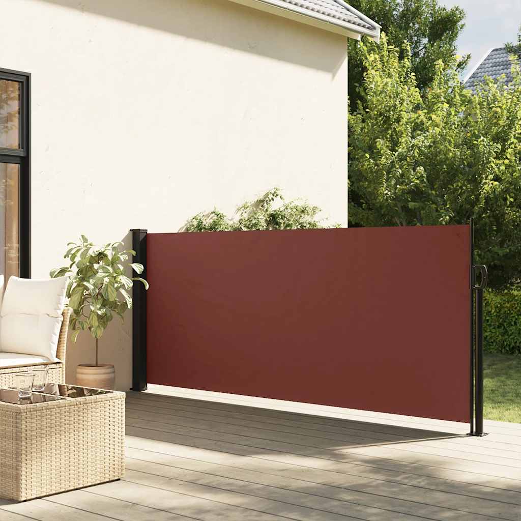 Vidaxl windscherm uittrekbaar 120x600 cm bruin
