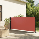 Vidaxl windscherm uittrekbaar 120x600 cm terracotta - afbeelding 1