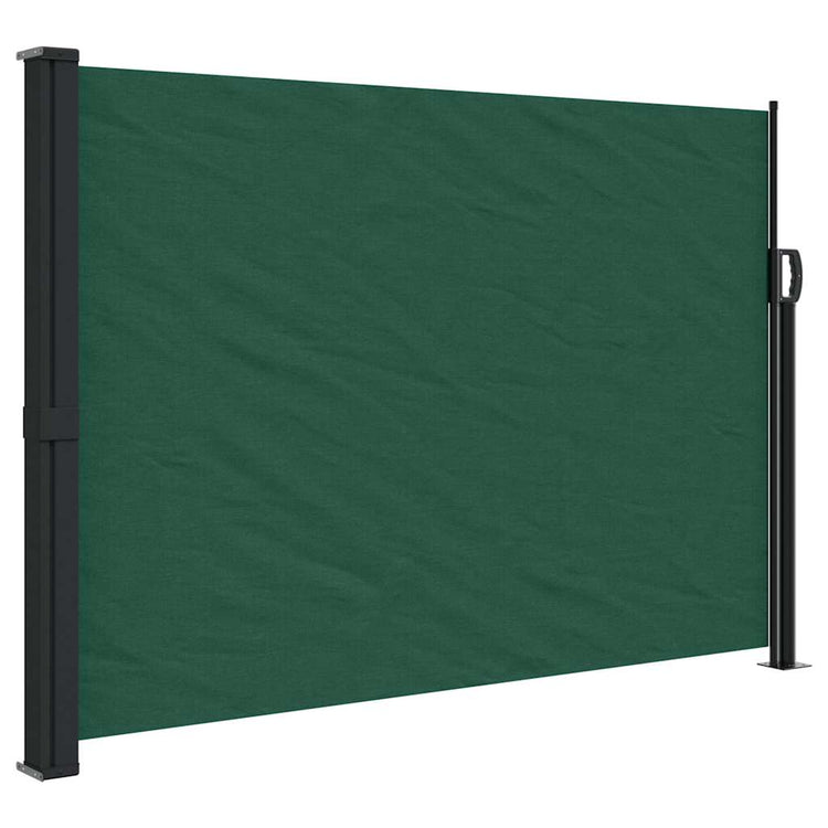 Vidaxl tuinscherm uittrekbaar 140x600 cm donkergroen
