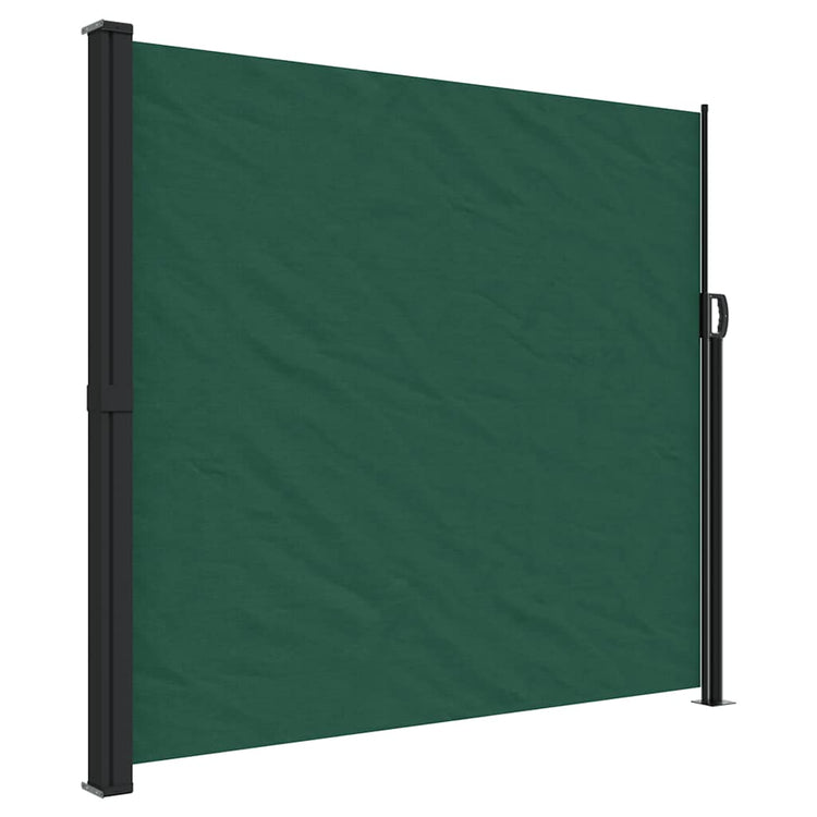 Vidaxl tuinscherm uittrekbaar 180x600 cm donkergroen
