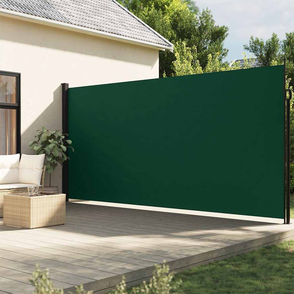Vidaxl windscherm uittrekbaar 220x600 cm donkergroen