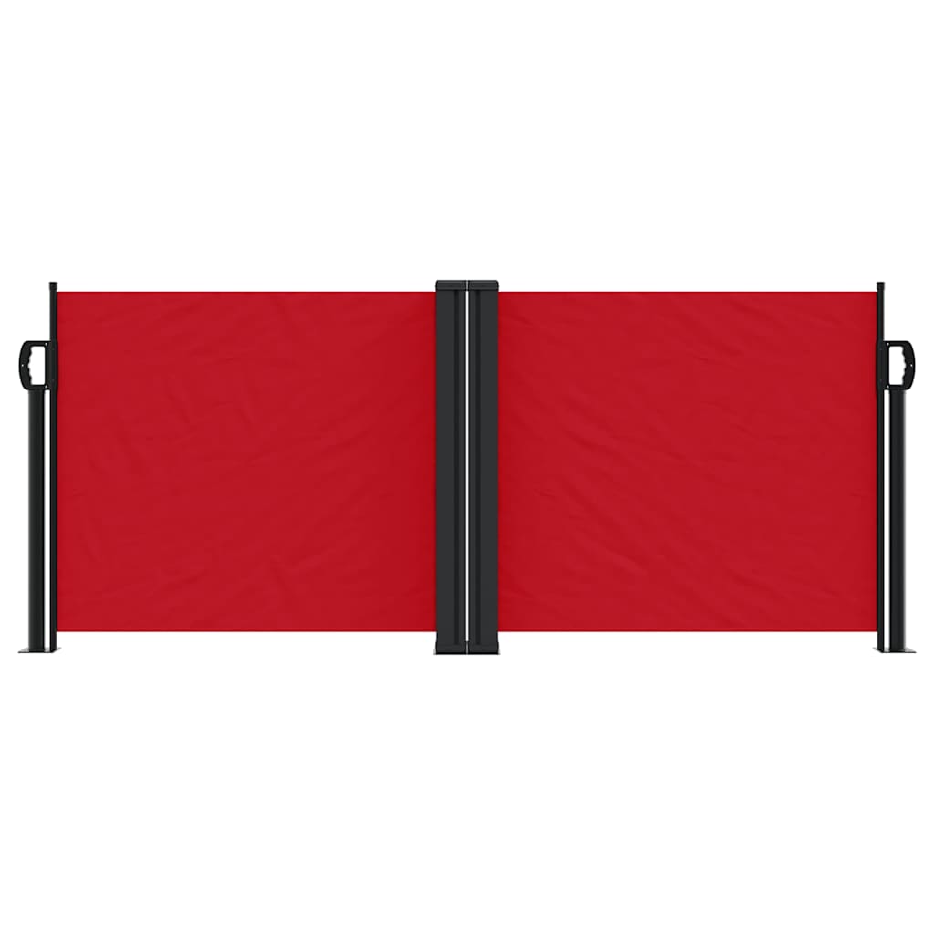 Vidaxl windscherm uittrekbaar 100x600 cm rood