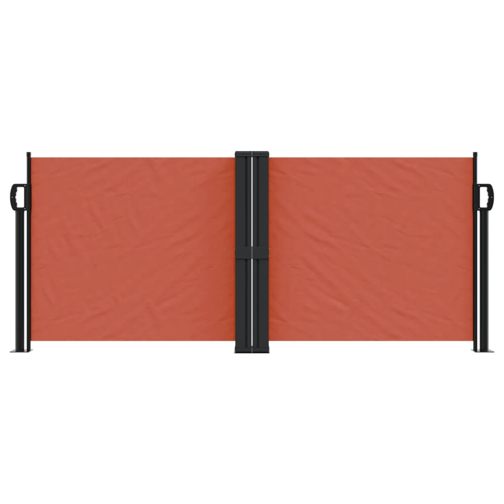 Vidaxl windscherm uittrekbaar 100x600 cm terracottakleurig