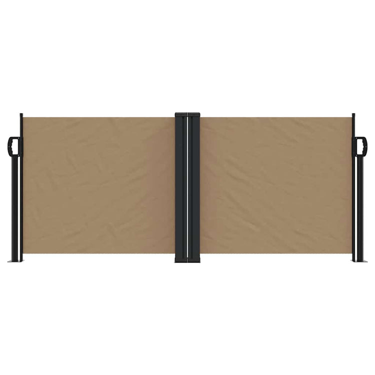 Vidaxl windscherm uittrekbaar 100x600 cm taupe