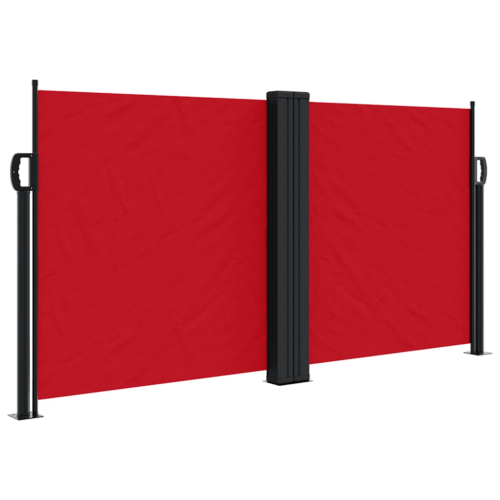 Vidaxl windscherm uittrekbaar 120x600 cm rood