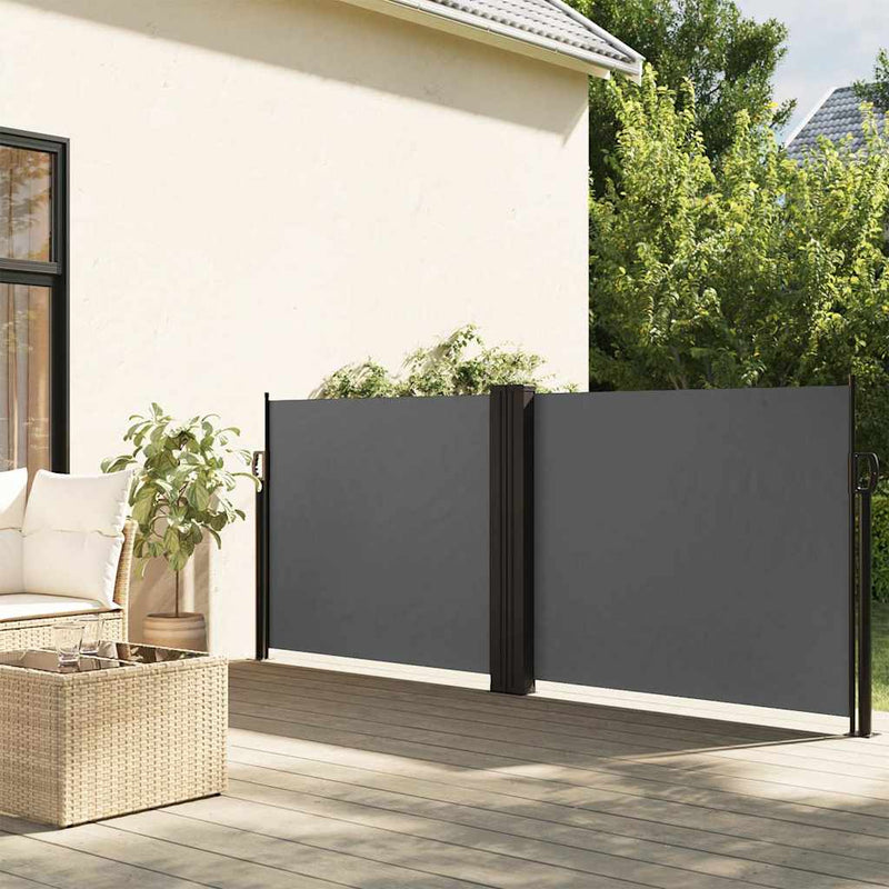 Vidaxl windscherm uittrekbaar 120x600 cm antraciet