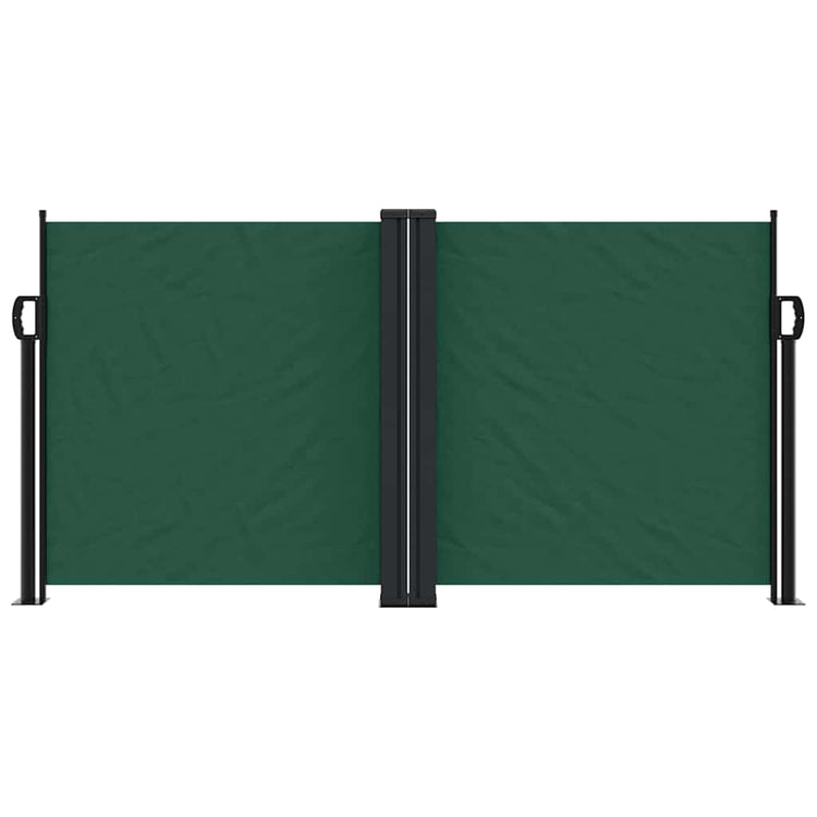 Vidaxl windscherm uittrekbaar 120x600 cm donkergroen