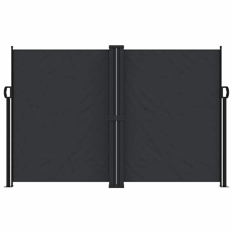 Vidaxl windscherm uittrekbaar 160x600 cm zwart