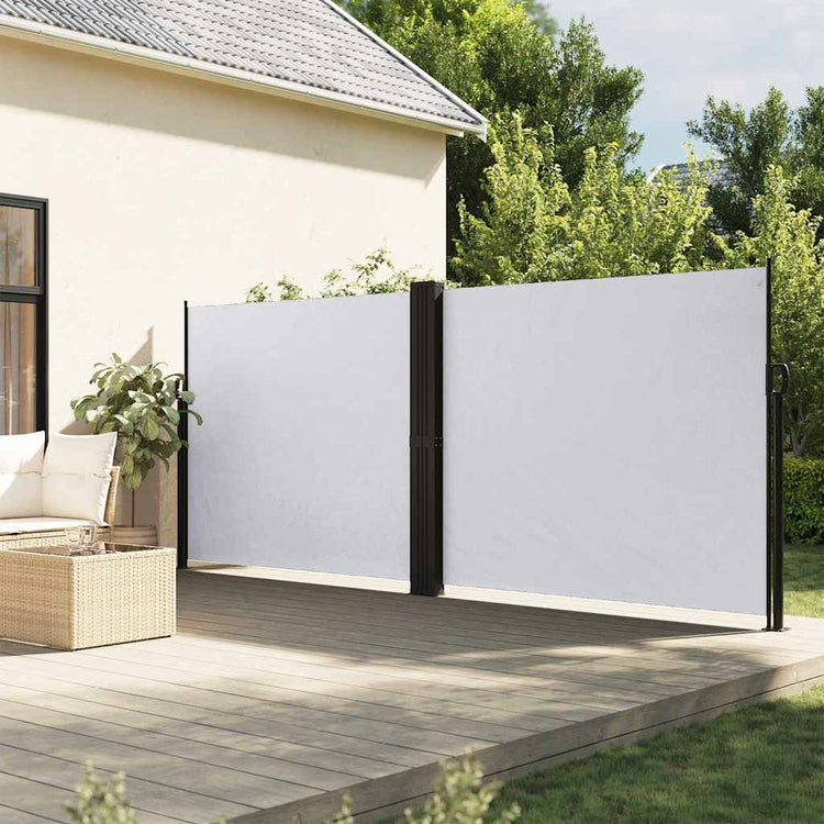 Vidaxl windscherm uittrekbaar 160x600 cm wit