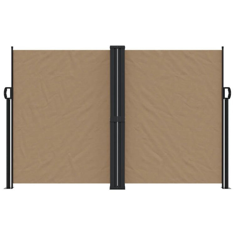 Vidaxl windscherm uittrekbaar 160x600 cm taupe
