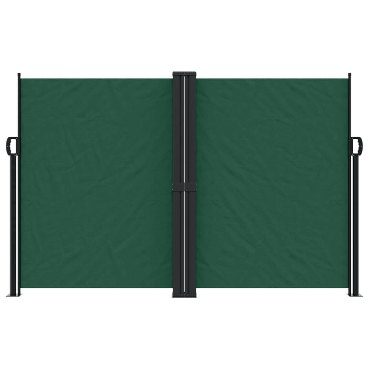 Vidaxl windscherm uittrekbaar 160x600 cm donkergroen