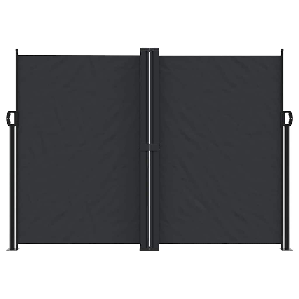 Vidaxl windscherm uittrekbaar 180x600 cm zwart