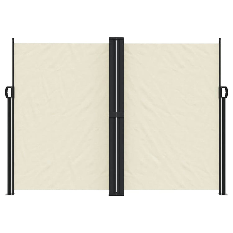 Vidaxl tuinscherm uittrekbaar 180x600 cm crèmekleurig