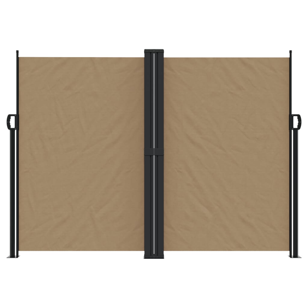 Vidaxl windscherm uittrekbaar 180x600 cm taupe