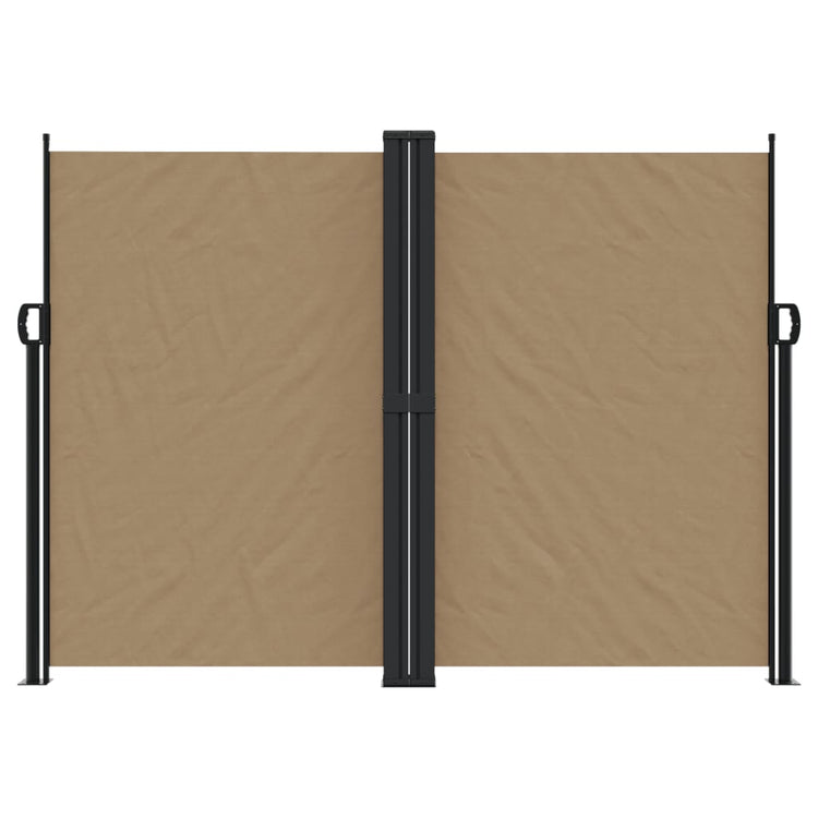 Vidaxl windscherm uittrekbaar 180x600 cm taupe