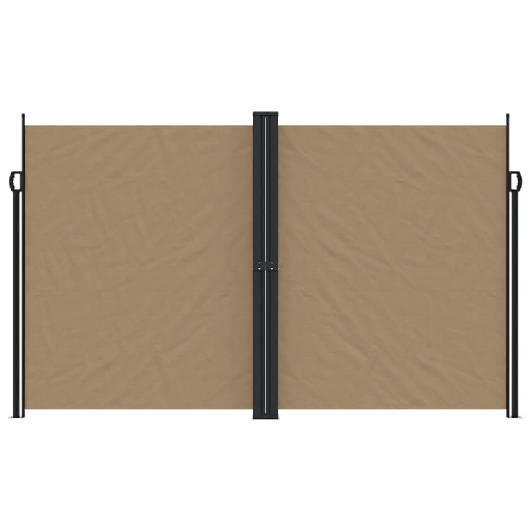 Vidaxl windscherm uittrekbaar 200x600 cm taupe