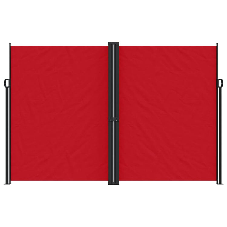 Vidaxl windscherm uittrekbaar 220x600 cm rood