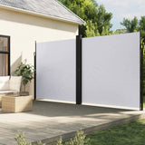 Vidaxl windscherm uittrekbaar 220x600 cm wit - afbeelding 1