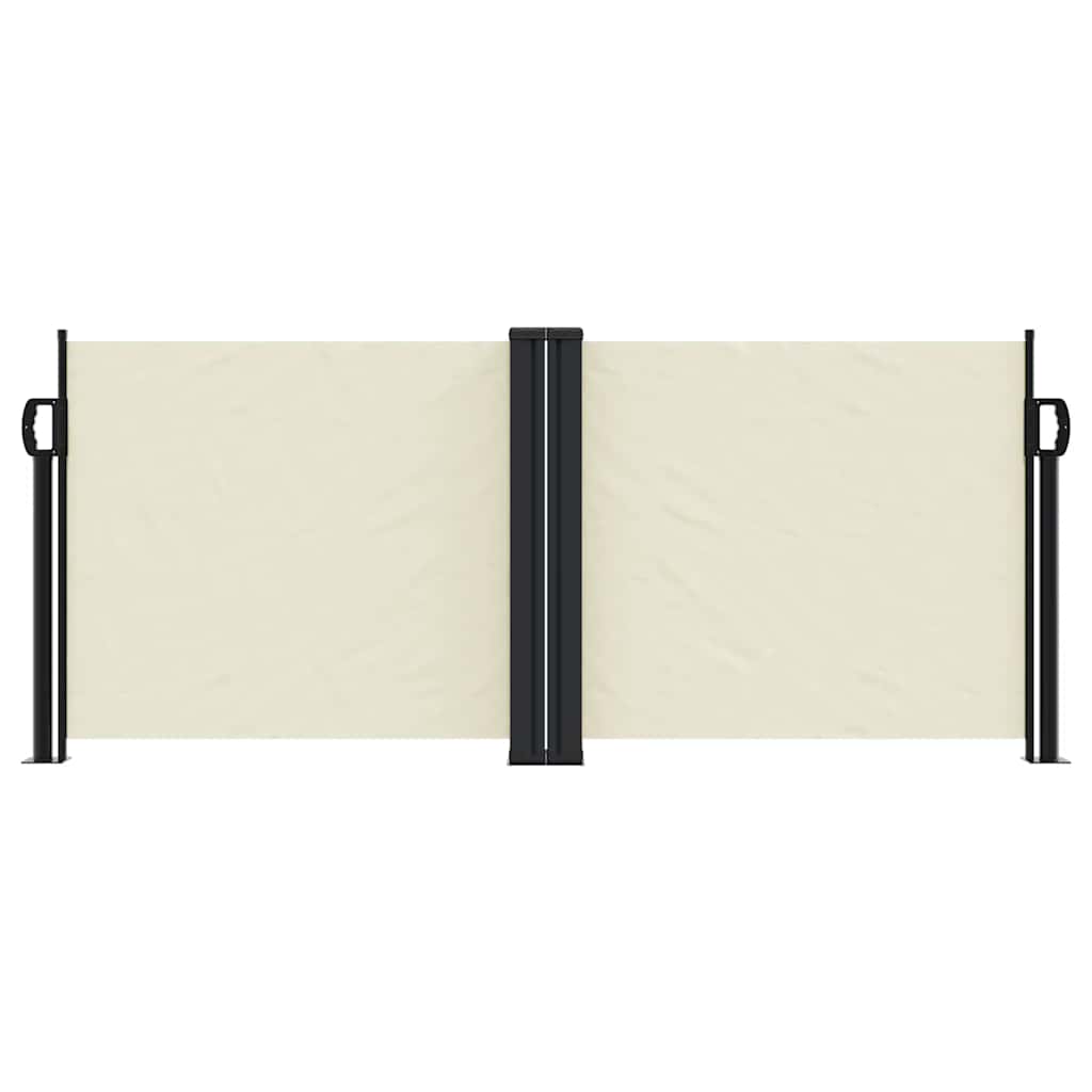 Vidaxl windscherm uittrekbaar 100x1000 cm crème